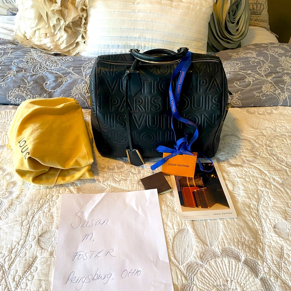 Louis Vuitton extremely rare Runway Cube Speedy 30